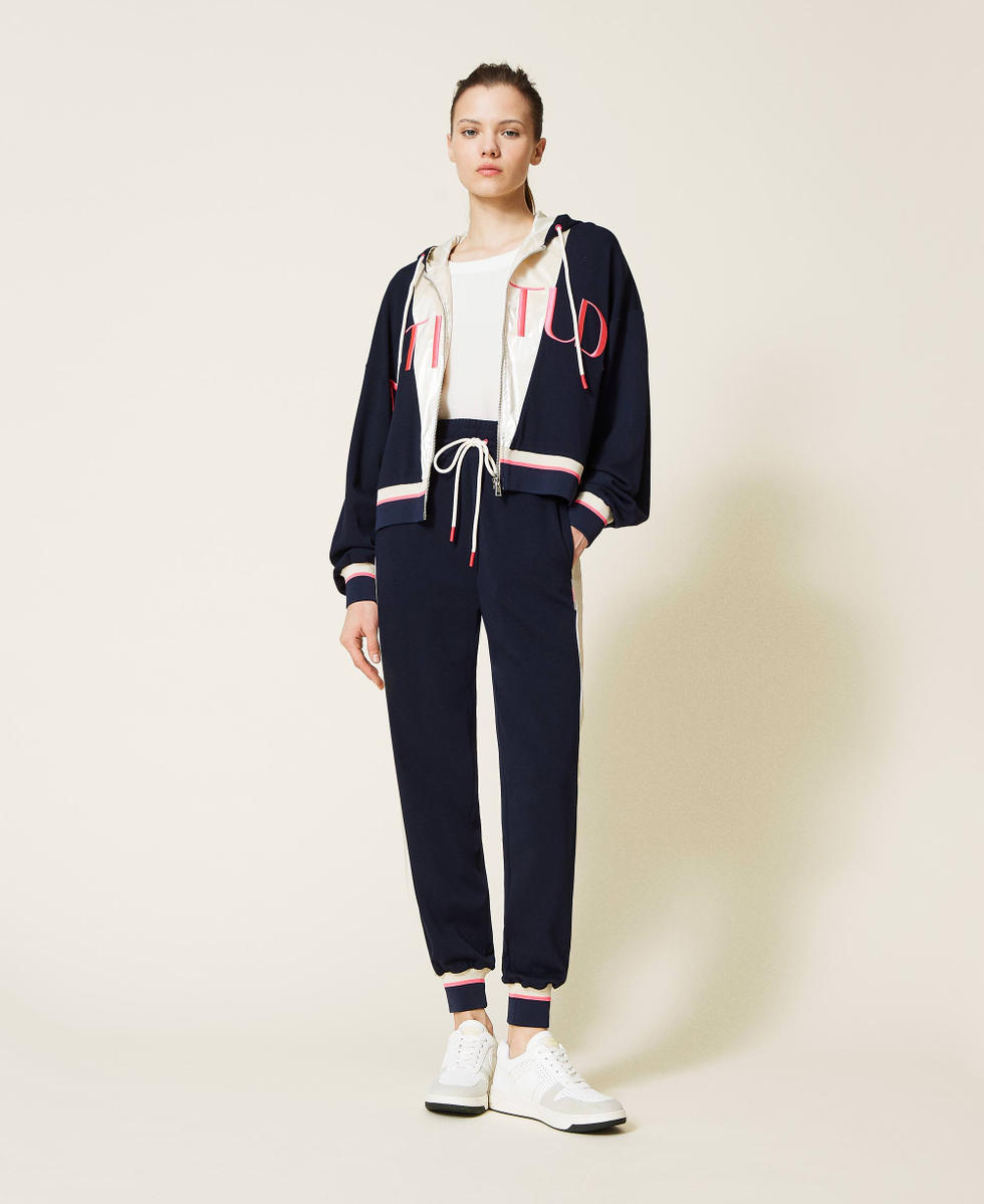 Twin set ribbed jogging suit discount