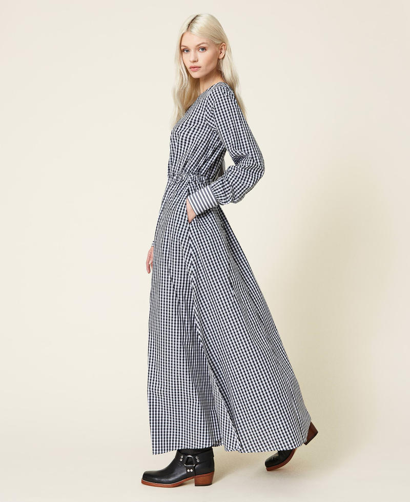 Long gingham dress