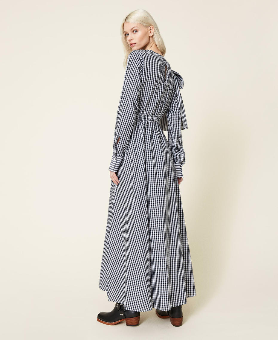 Long gingham dress