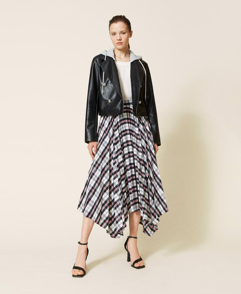 Blouson perfecto avec capuche amovible