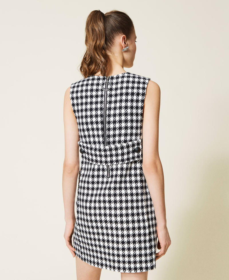 Houndstooth short dress