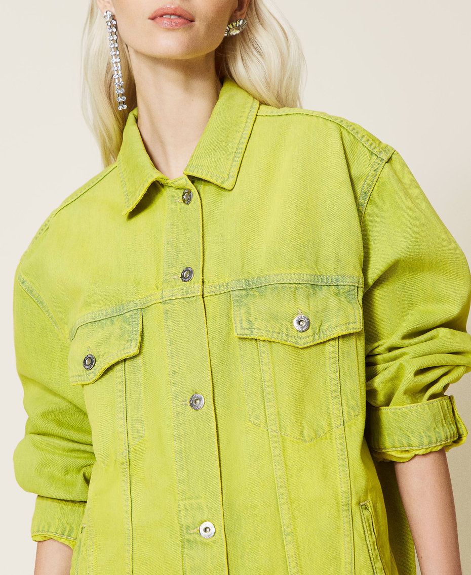 Giubbotto over in jeans sovratinto