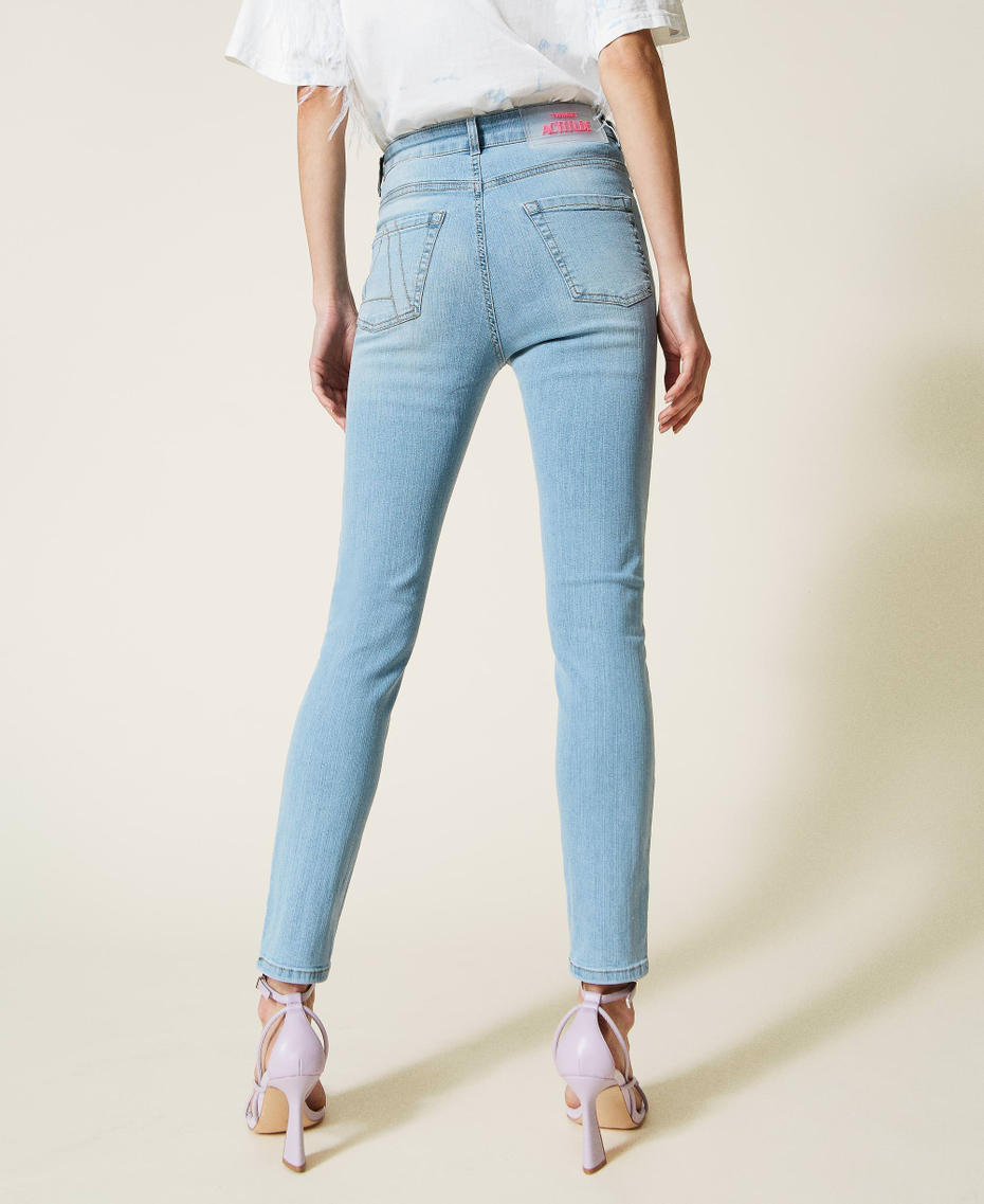 Five-pocket skinny jeans Light Denim Woman 221AT2350-04