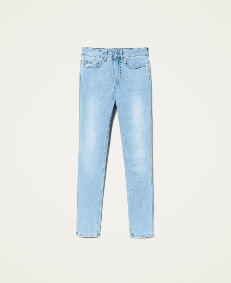 Five-pocket skinny jeans Light Denim Woman 221AT2350-0S