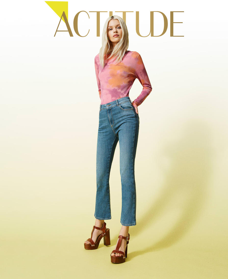 Jeans flare cinque tasche