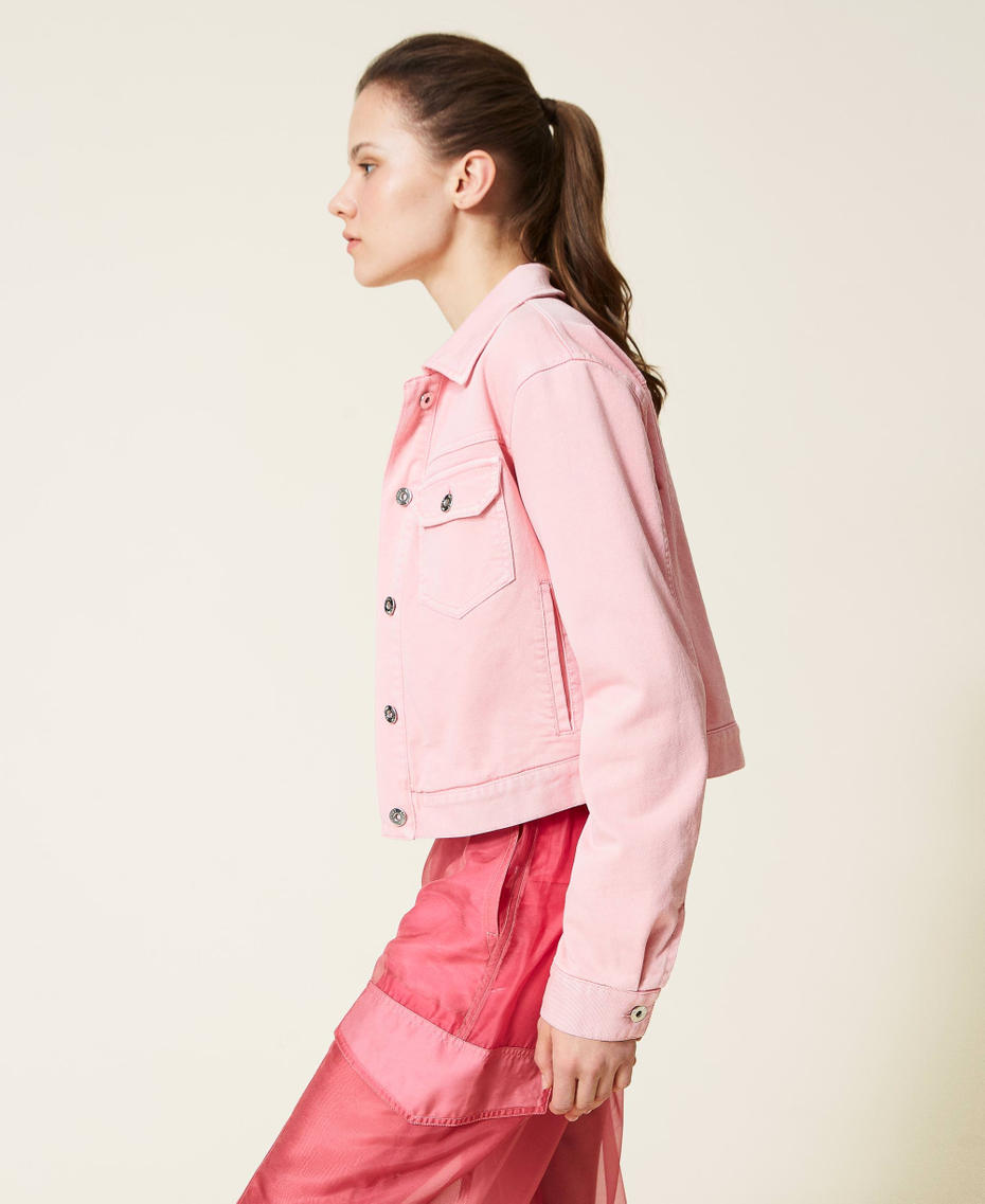 Жакет из плотной ткани на подкладке с логотипом Розовый "Ярко-розовый" женщина 221AT2360-04