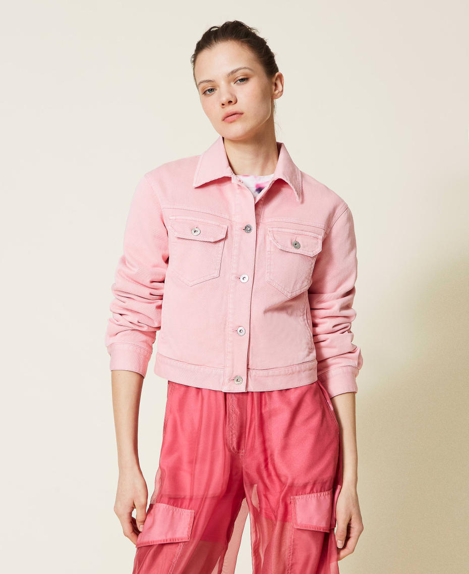 Жакет из плотной ткани на подкладке с логотипом Розовый "Ярко-розовый" женщина 221AT2360-06