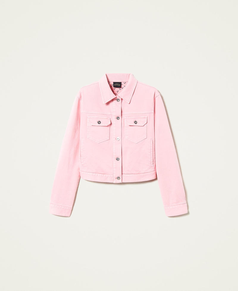 Bull jacket with logo lining "Hot Pink" Woman 221AT2360-0S