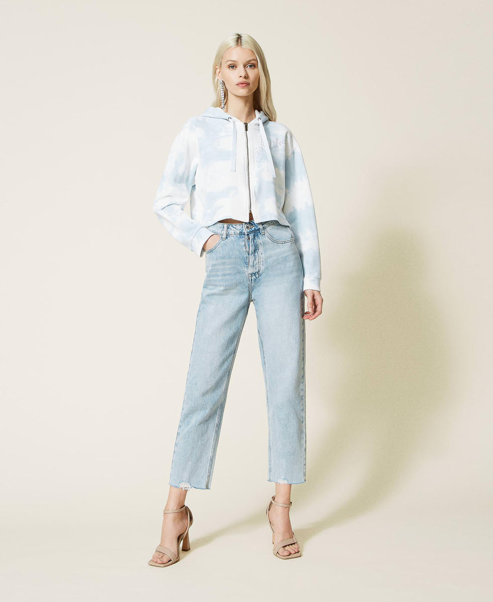 Women's High-Rise Carrot Leg Denim Pants - A New Day - Off White