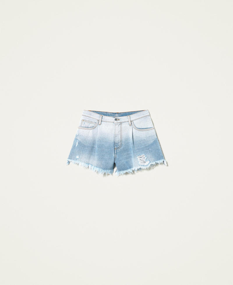 Shorts in jeans sfumato Denim Sbiadito Donna 221AT238A-0S