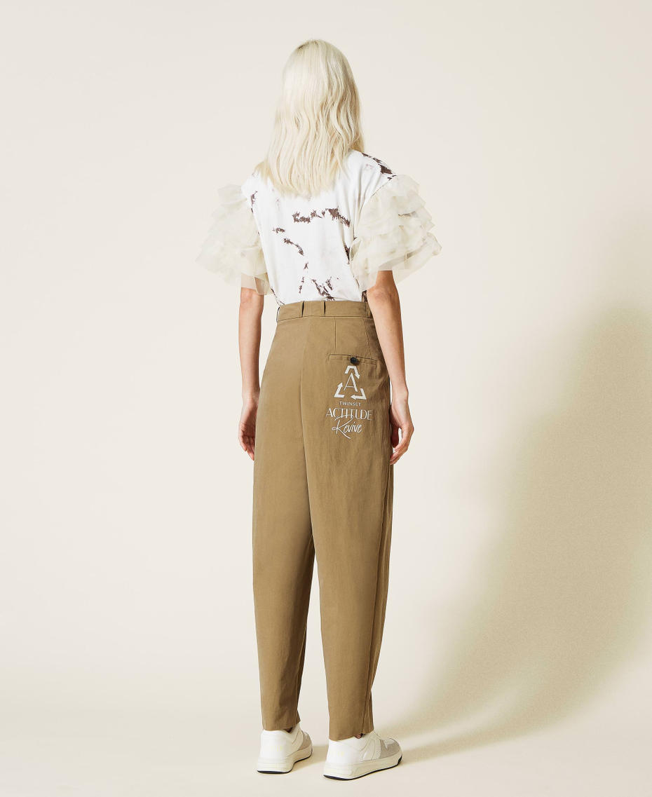 Organic cotton canvas trousers
