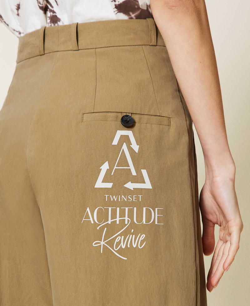 Organic cotton canvas trousers