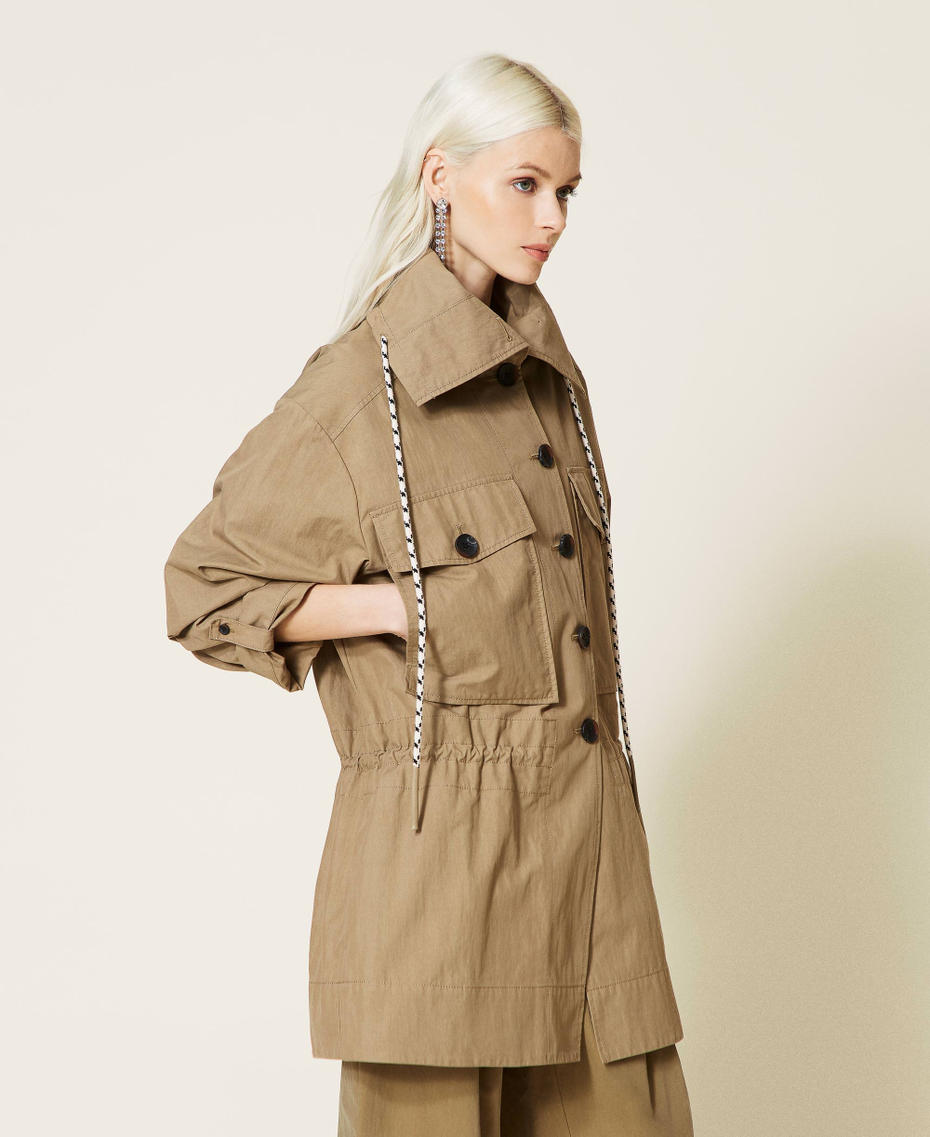 Springfield Parka Con Cappuccio Per Donna – Cotone Rimovibile – Giacca Invernale Stile Cittadino