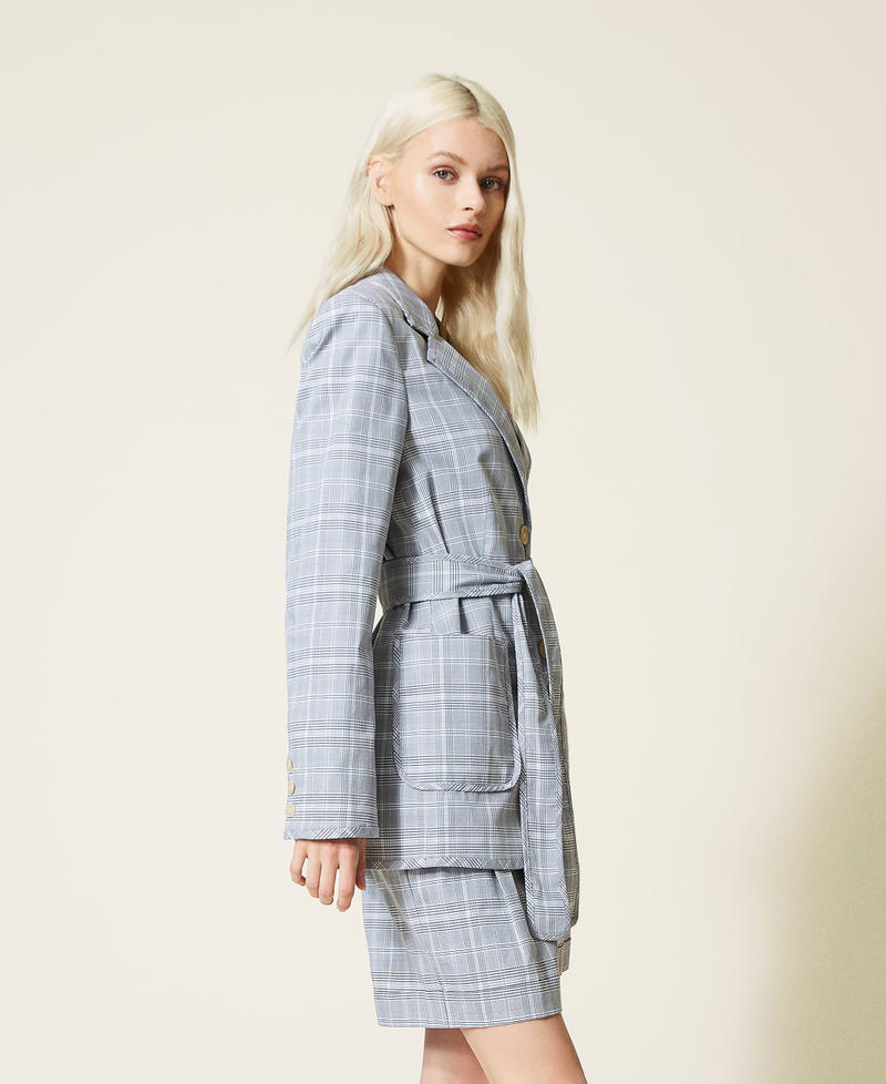 Glen plaid blazer