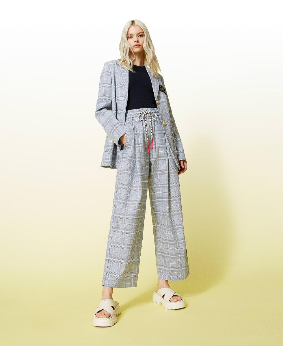 Glen plaid blazer
