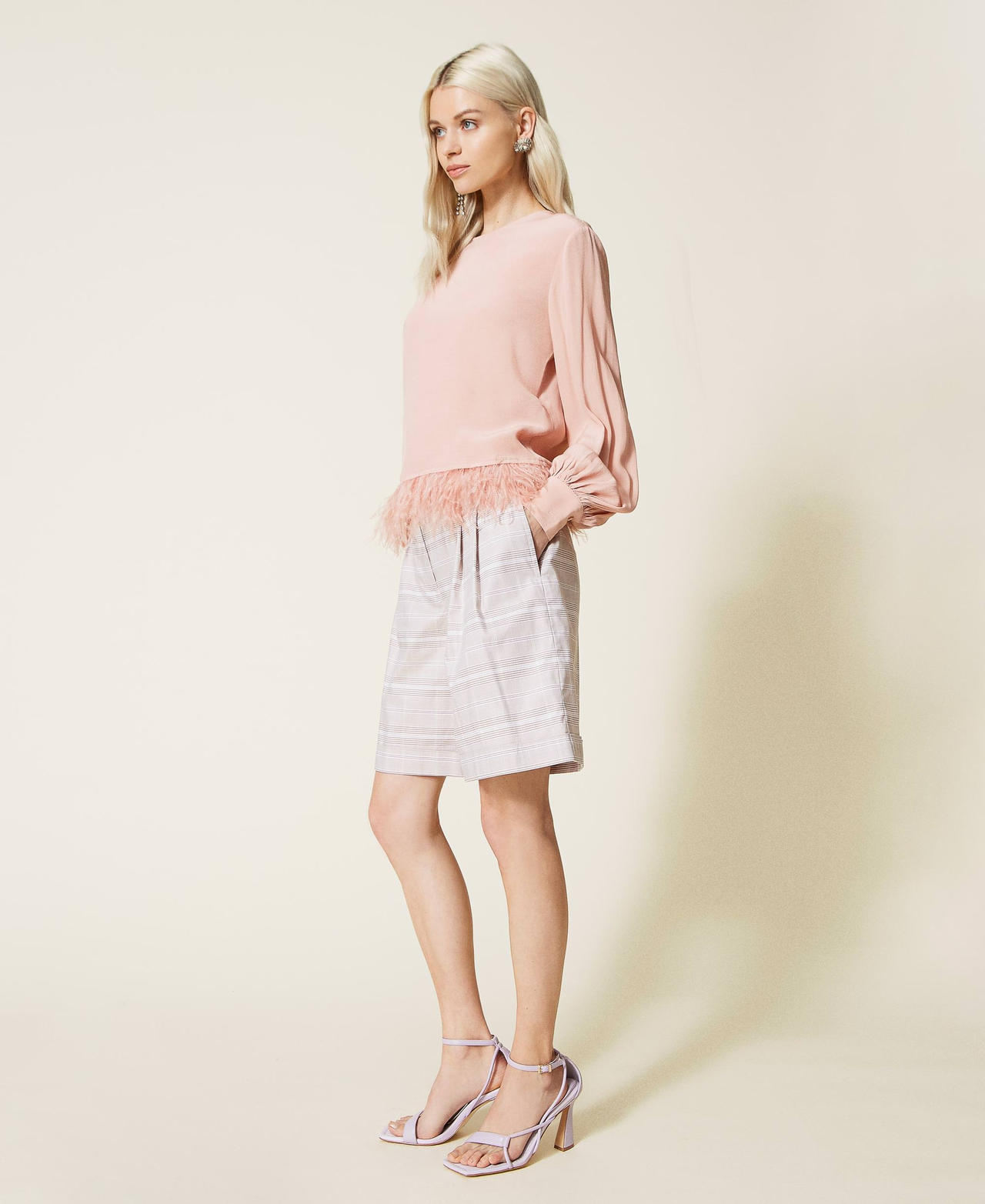 Glen plaid Bermuda shorts