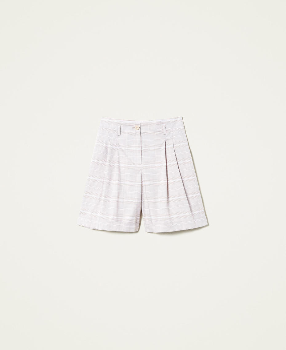 Glen plaid Bermuda shorts