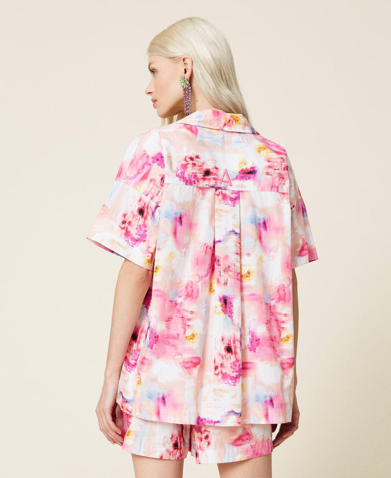 Poplin floral shirt