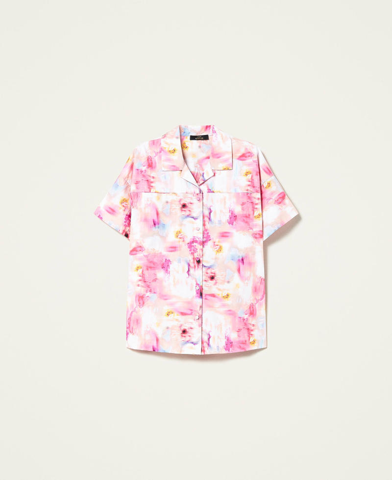 Poplin floral shirt