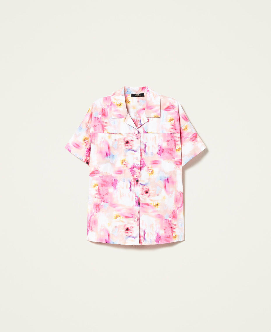 Poplin floral shirt