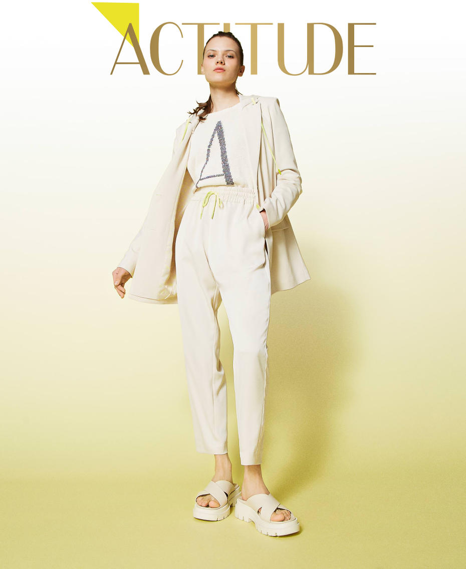 Pantaloni con coulisse fluo