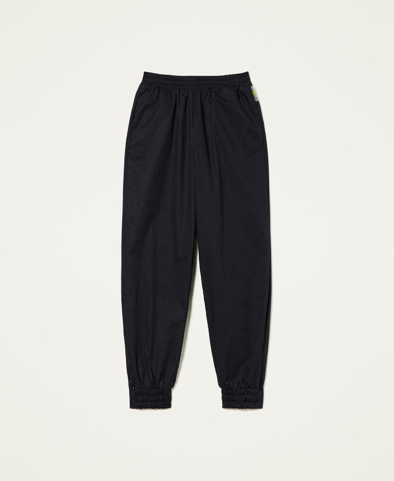 Technical poplin joggers