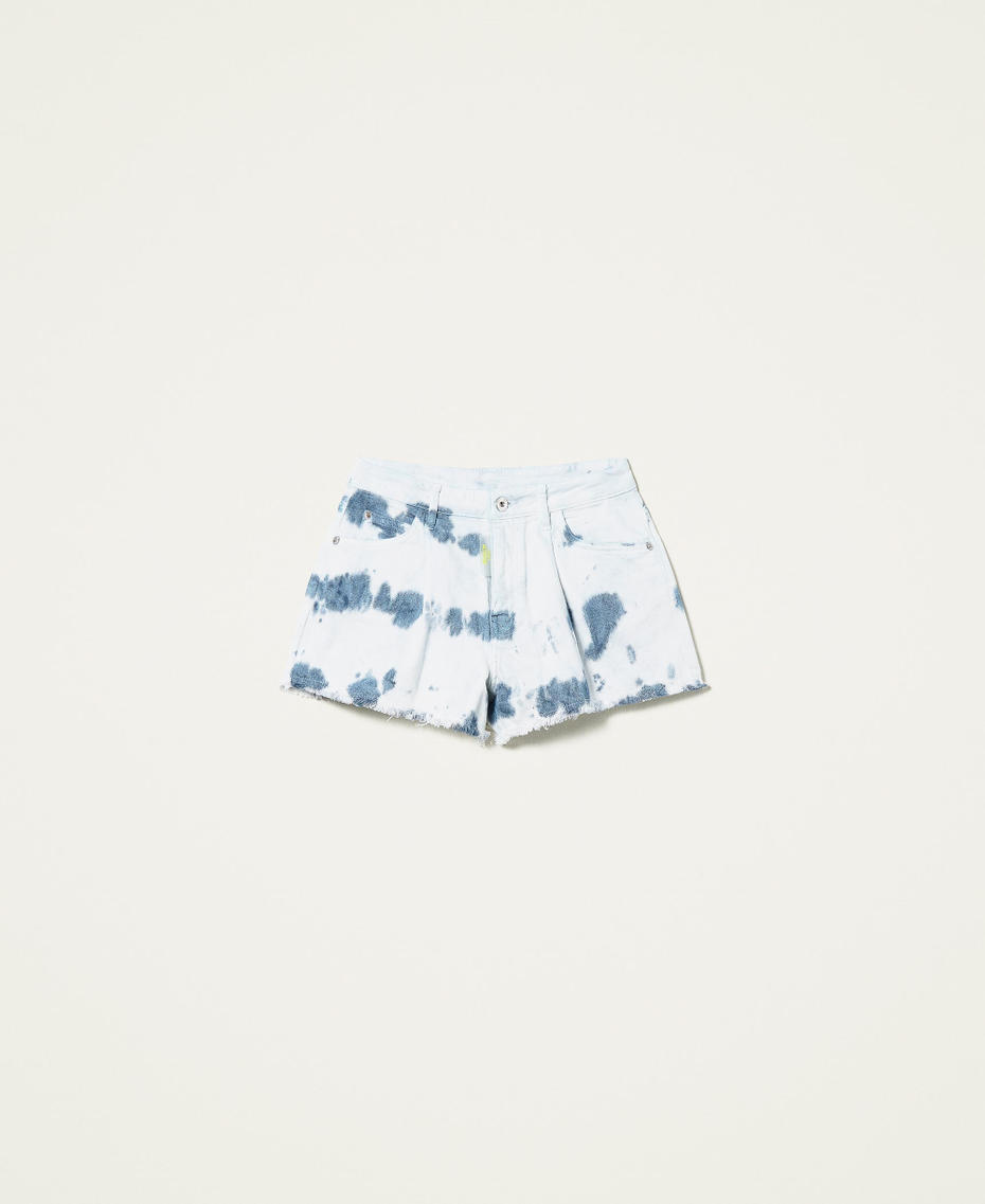 Shorts de bull tie-dye
