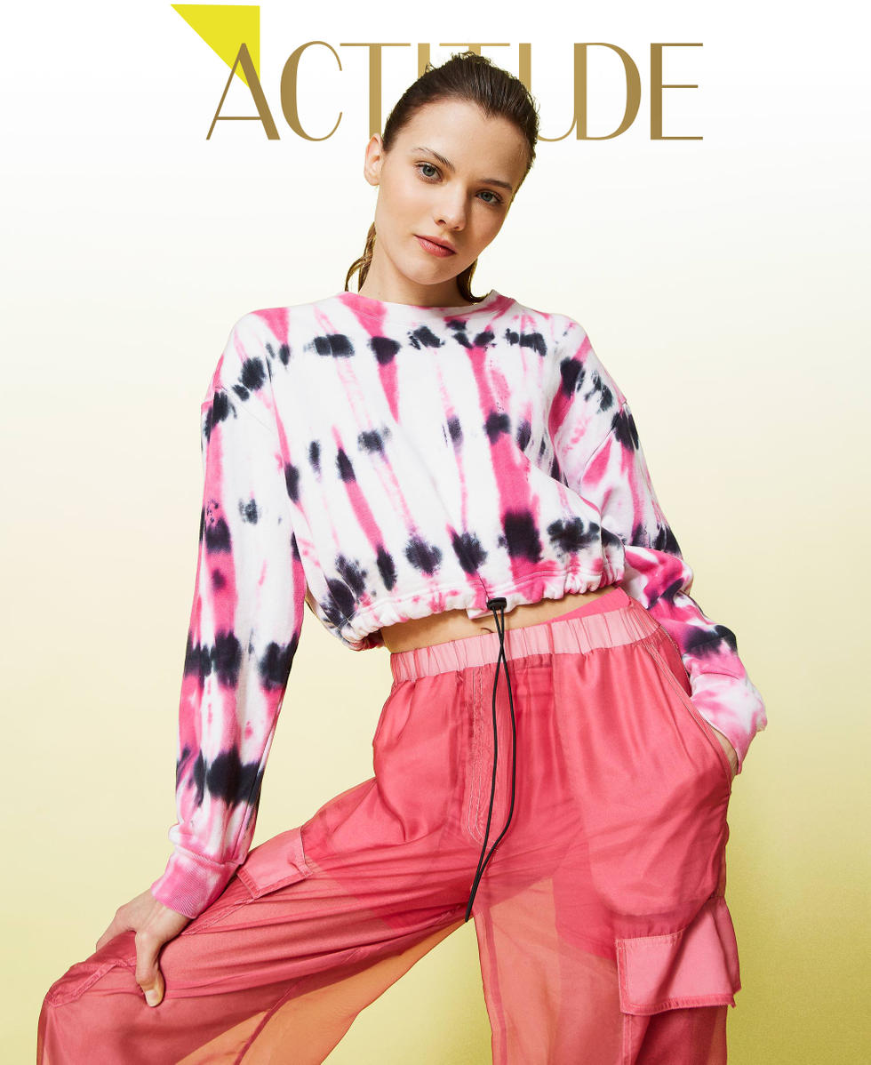 Felpa tie dye donna shop
