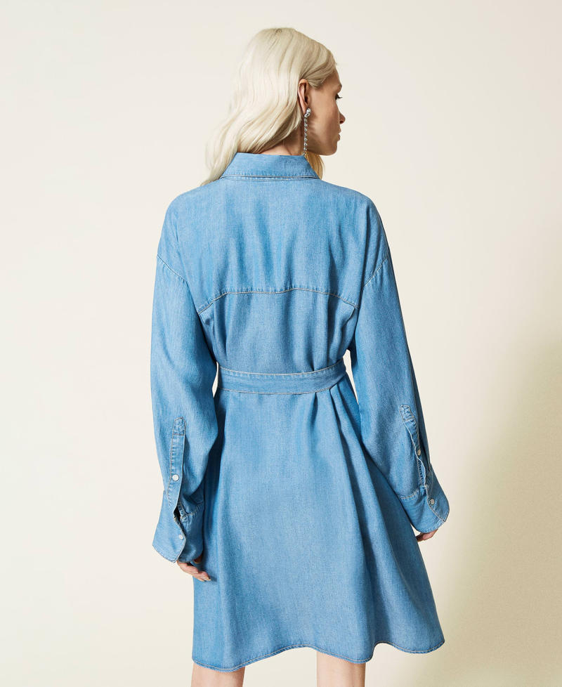 Floaty denim shirt dress