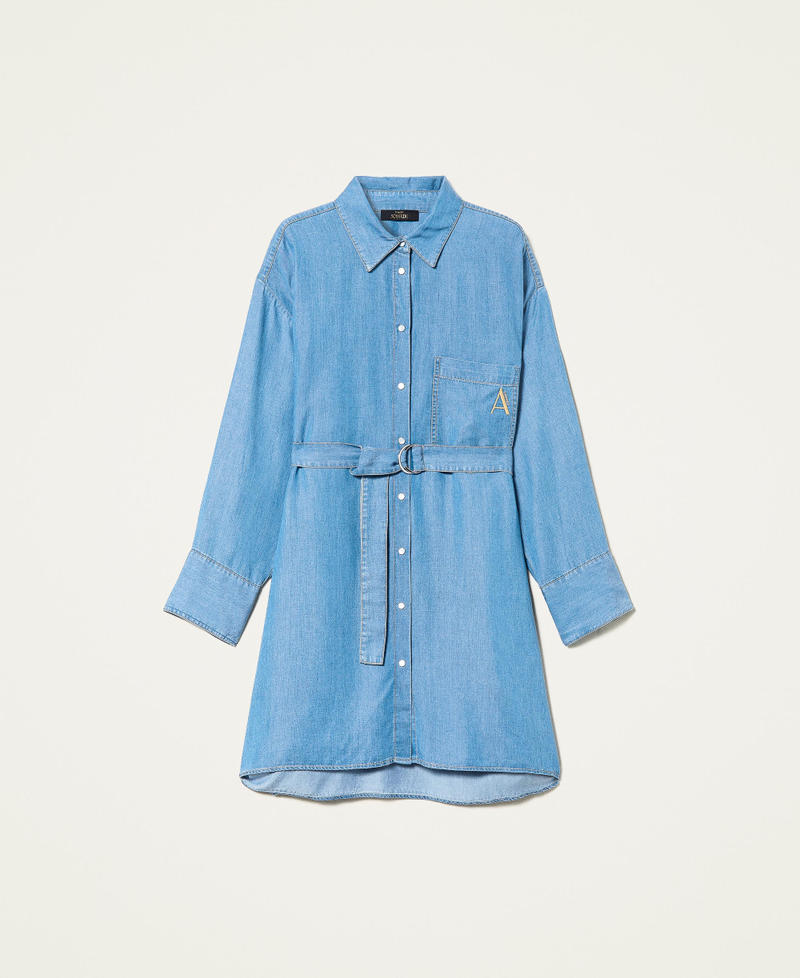 Floaty denim shirt dress