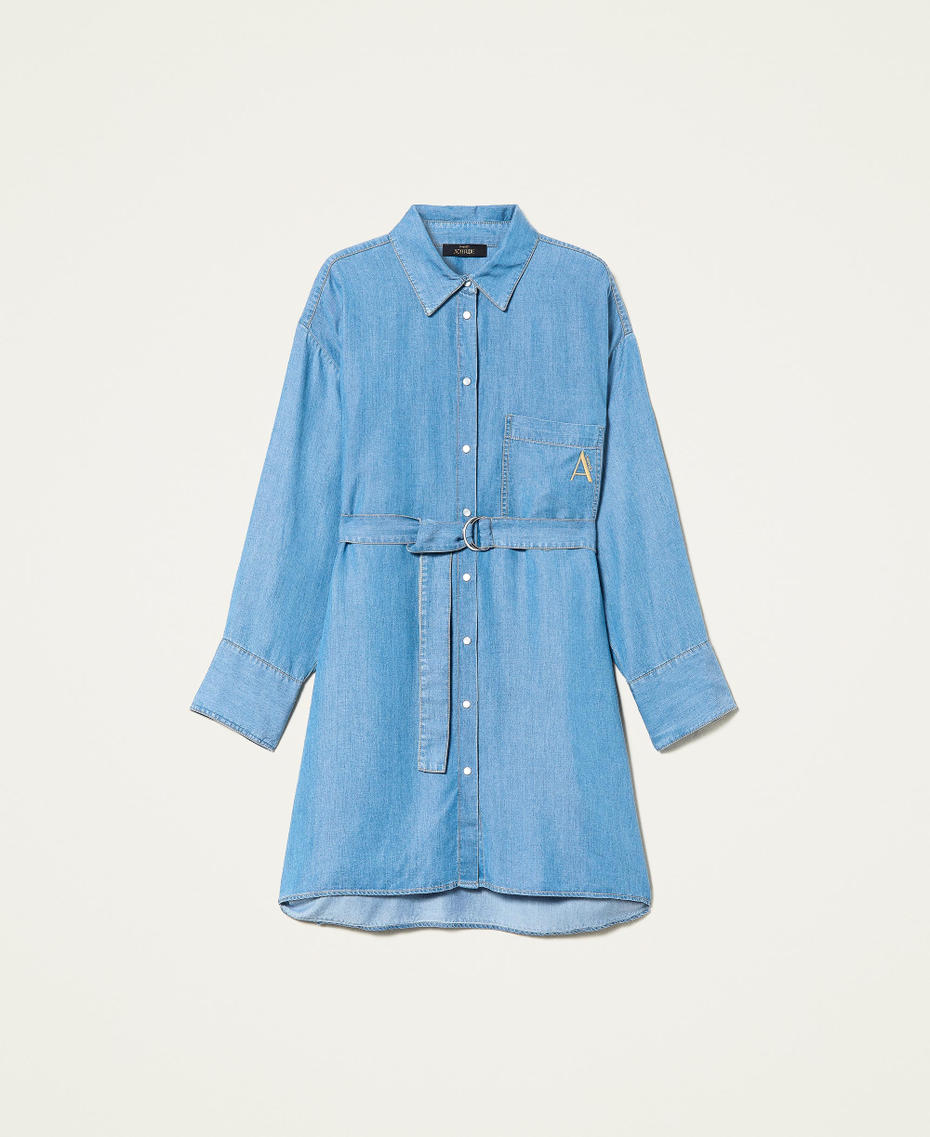 Floaty denim shirt dress