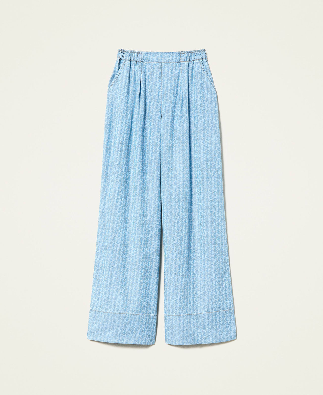 Pantal&oacute;n palazzo vaquero fluido