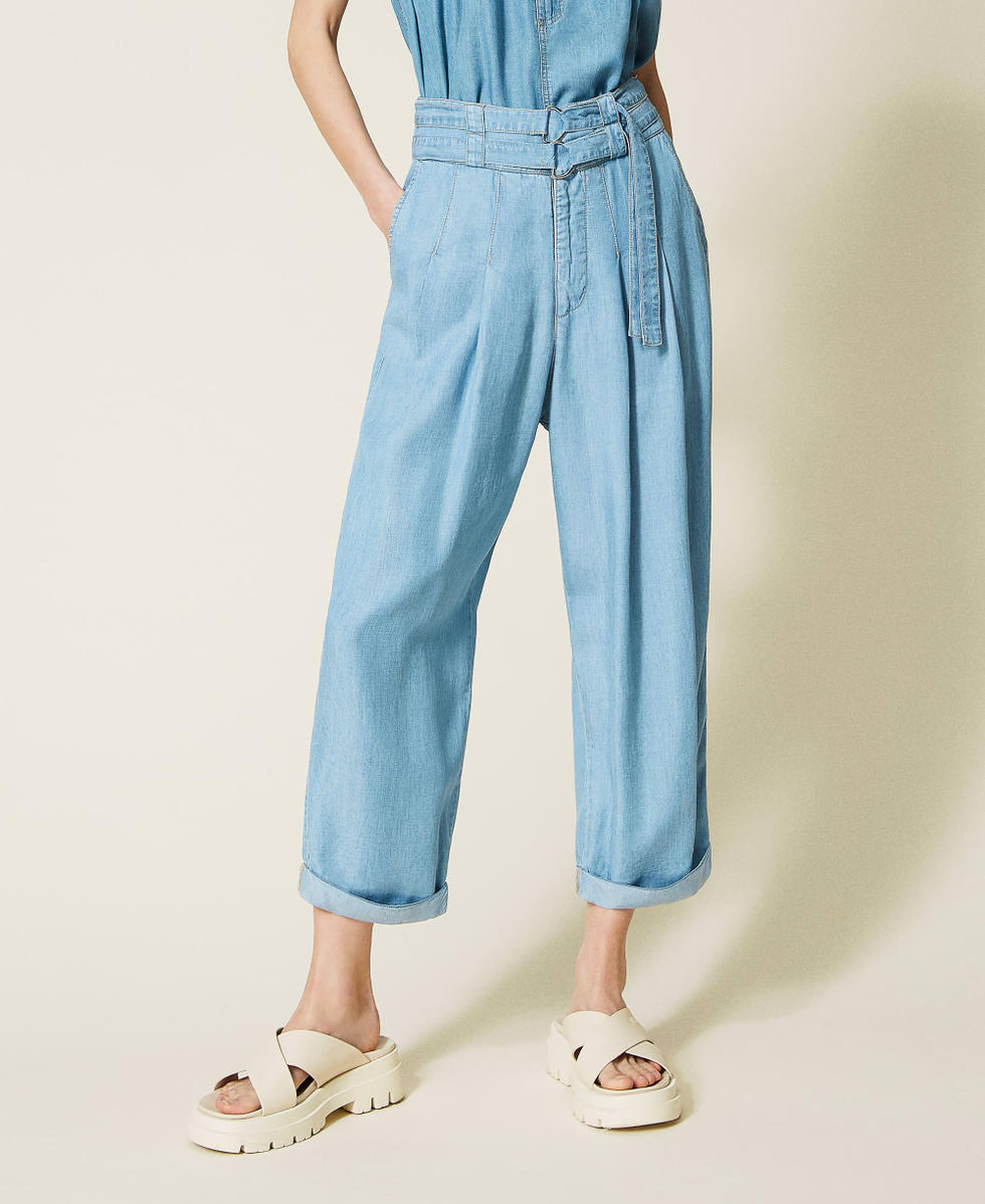 Pantalon shop fluide jean