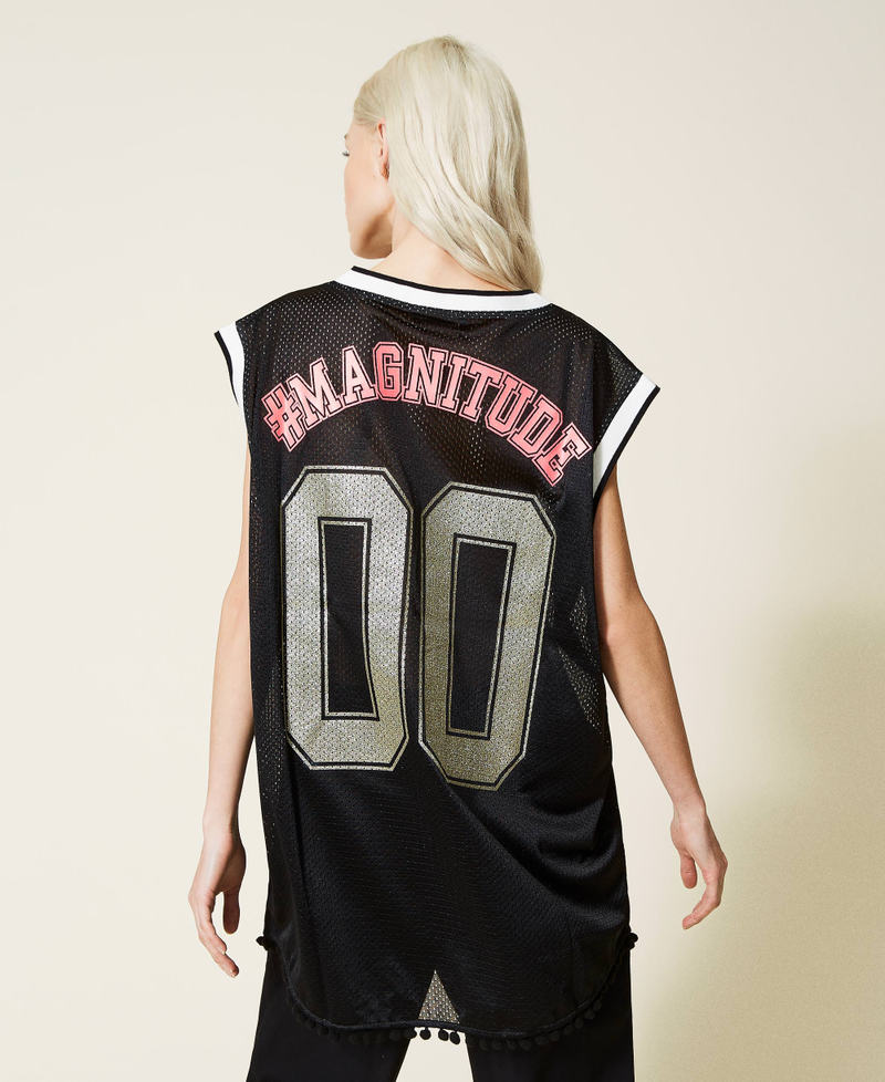Maxi-Netzshirt mit Logo
