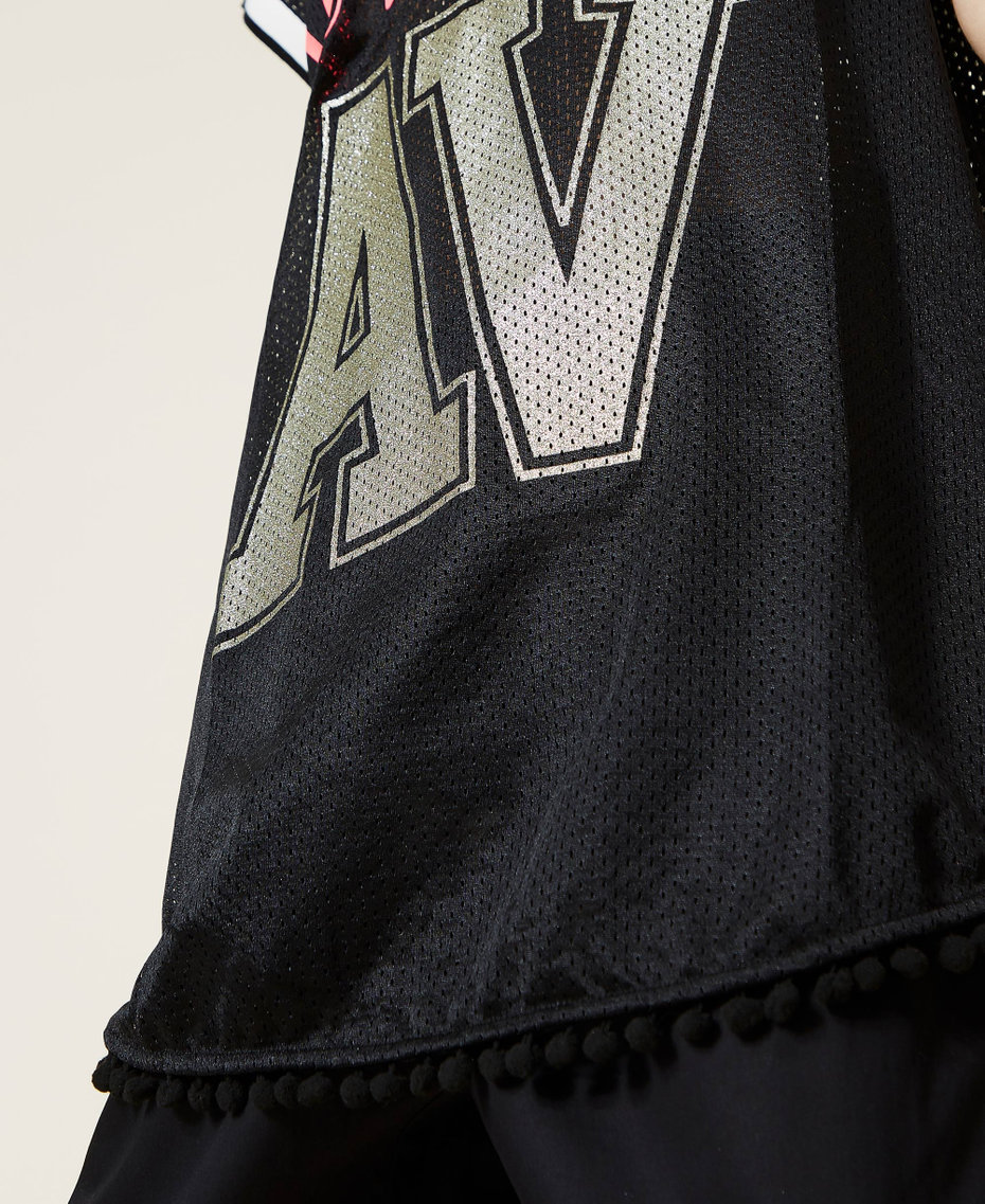 Maxi-Netzshirt mit Logo