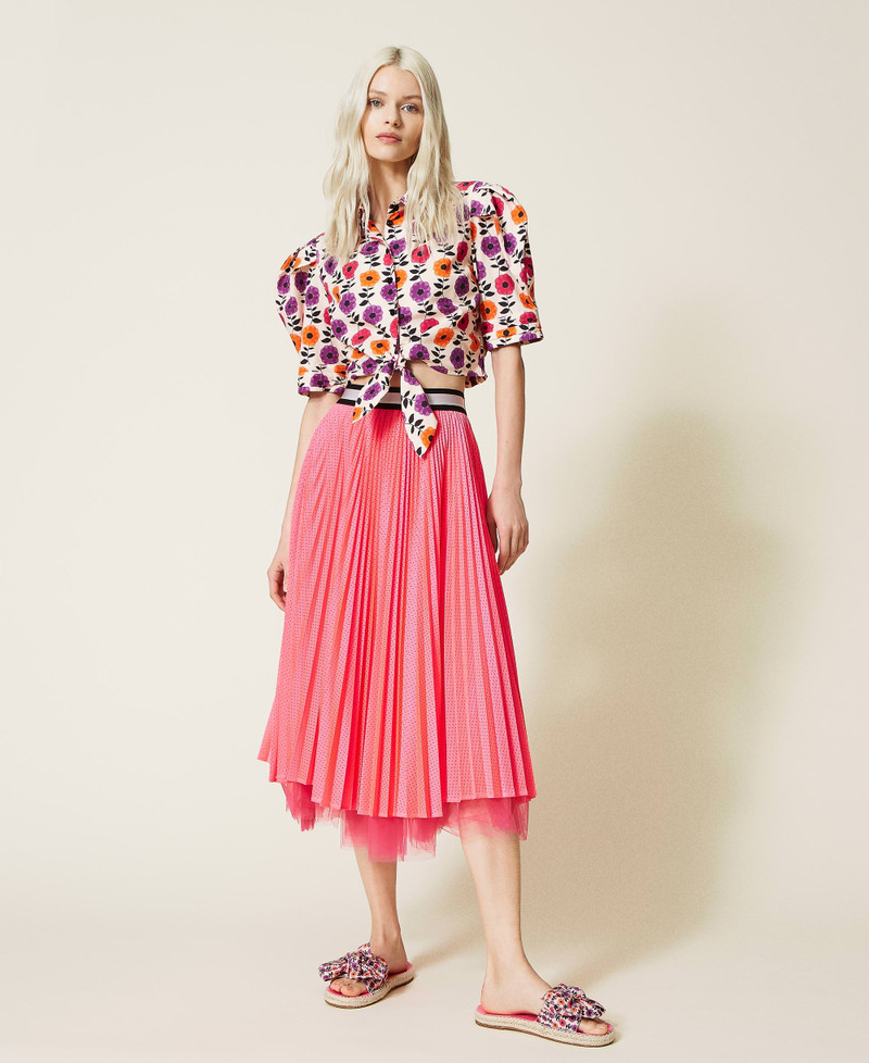 Gonna Lunga In Tulle A Pois 3D: Tutù A Balze Vita Alta, Gonna A Linea A Per Donne