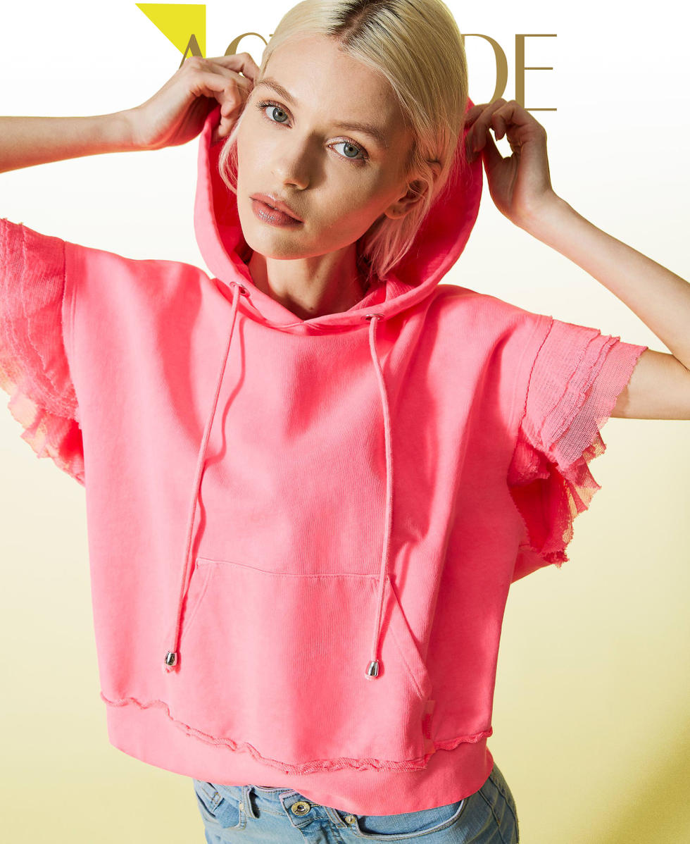 Felpa fluo rosa hotsell