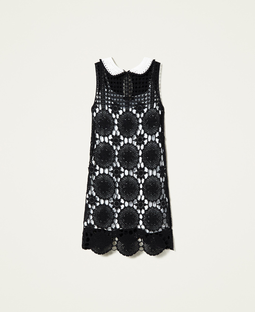 Häckelkleid schwarz clearance