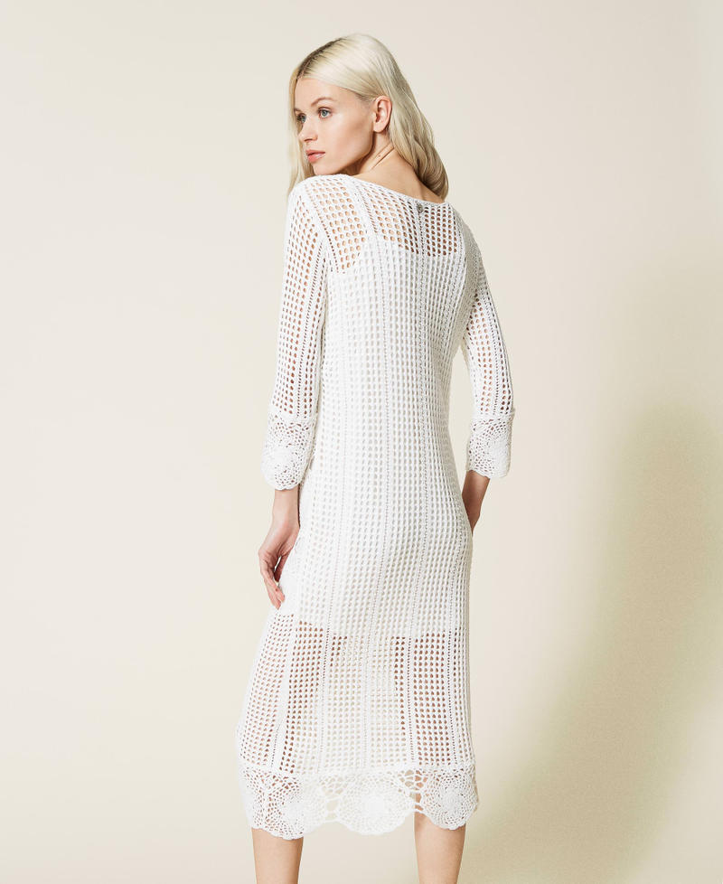 Abito crochet bianco online