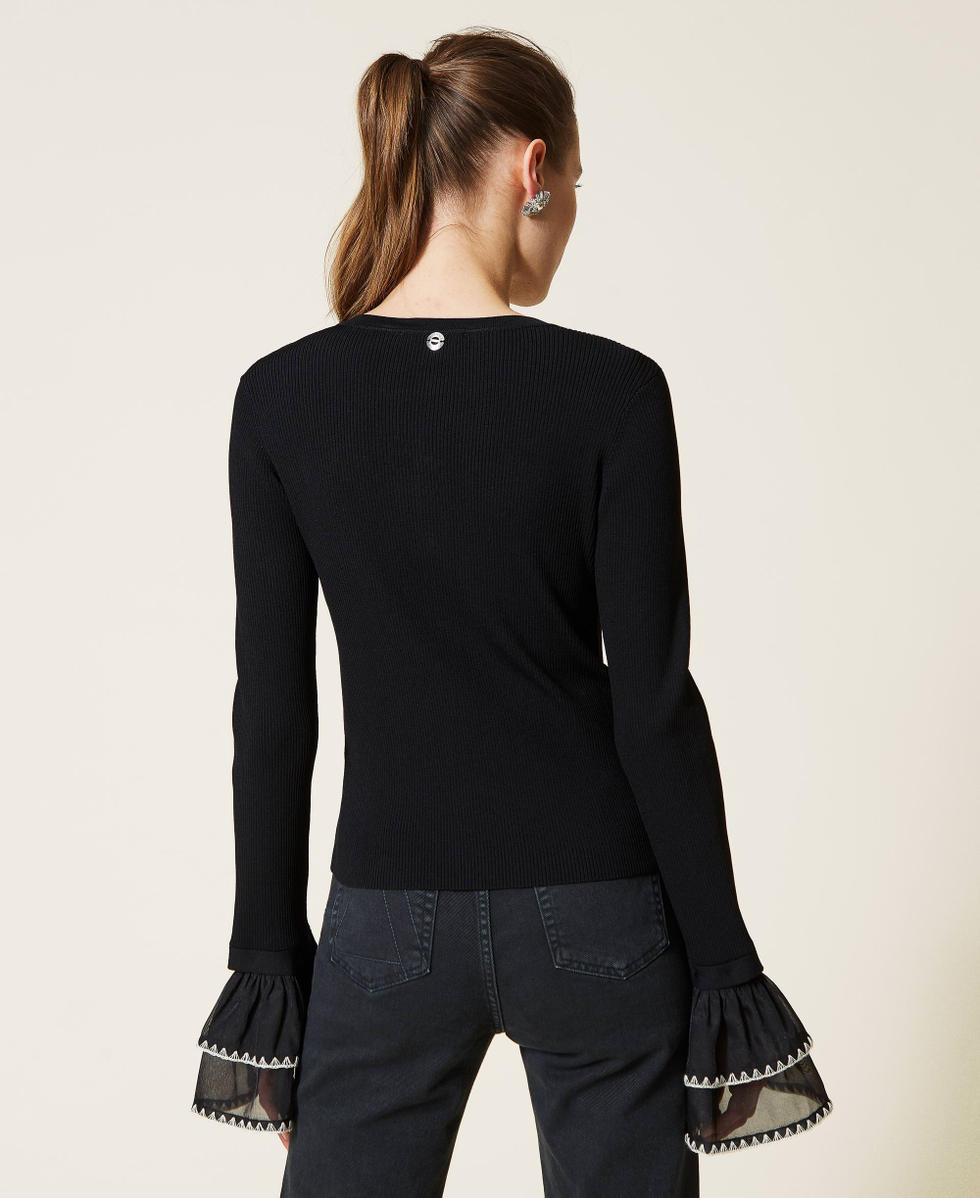 Organza sleeve sales cardigan