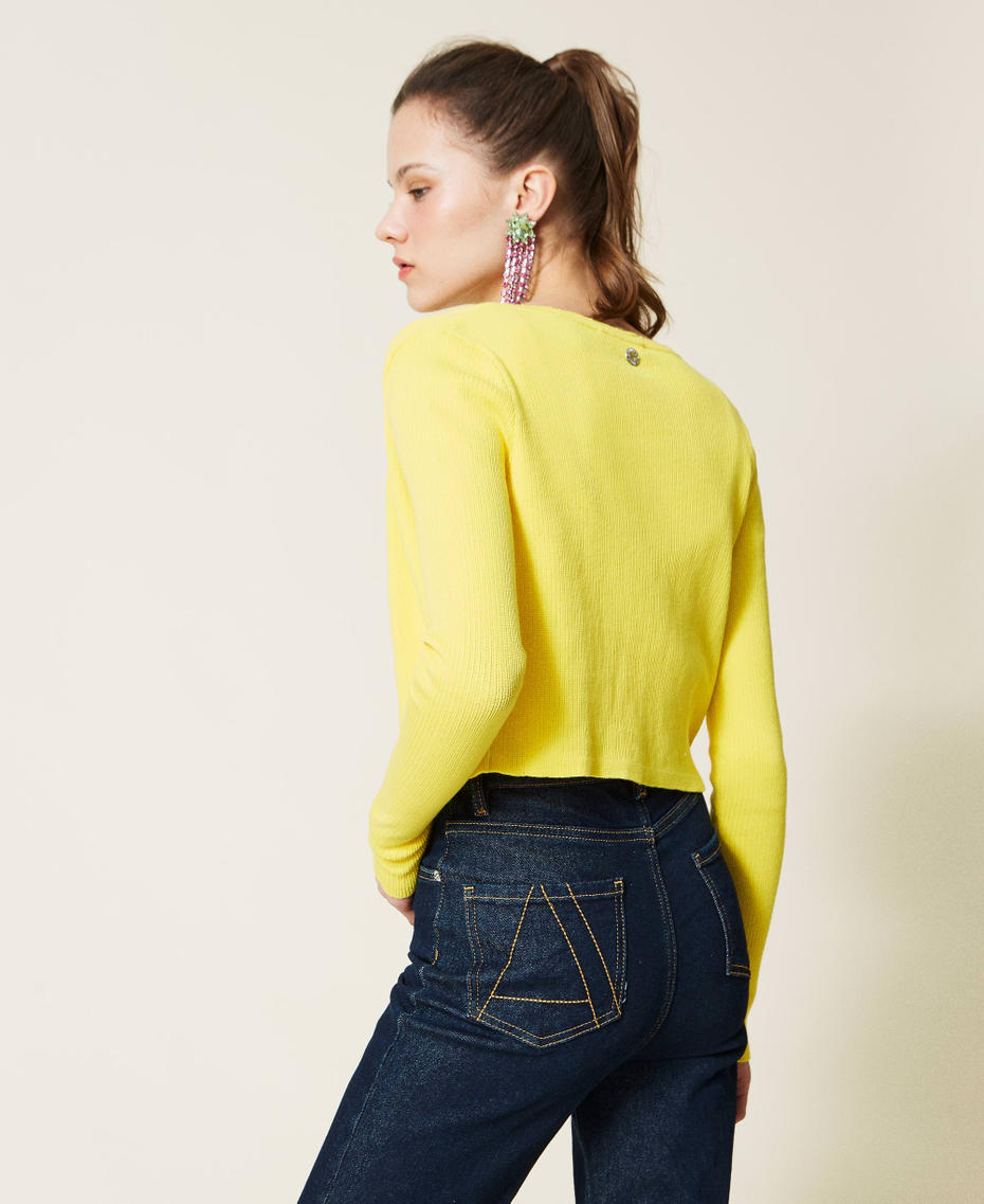 Short ribbed twin set