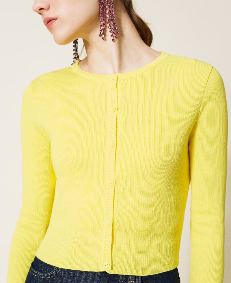 Short ribbed twin set