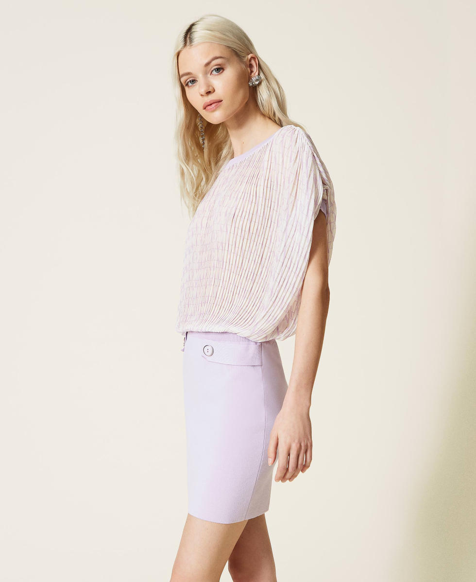 Robe en maille avec jupe fourreau