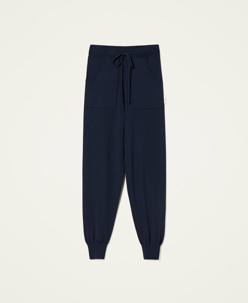 Knit joggers Space Blue Woman 221AT314A-0S