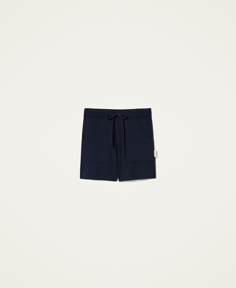 Knit shorts Space Blue Woman 221AT314D-0S