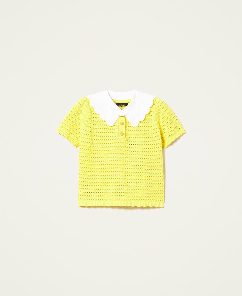 Regular jumper with removable collar