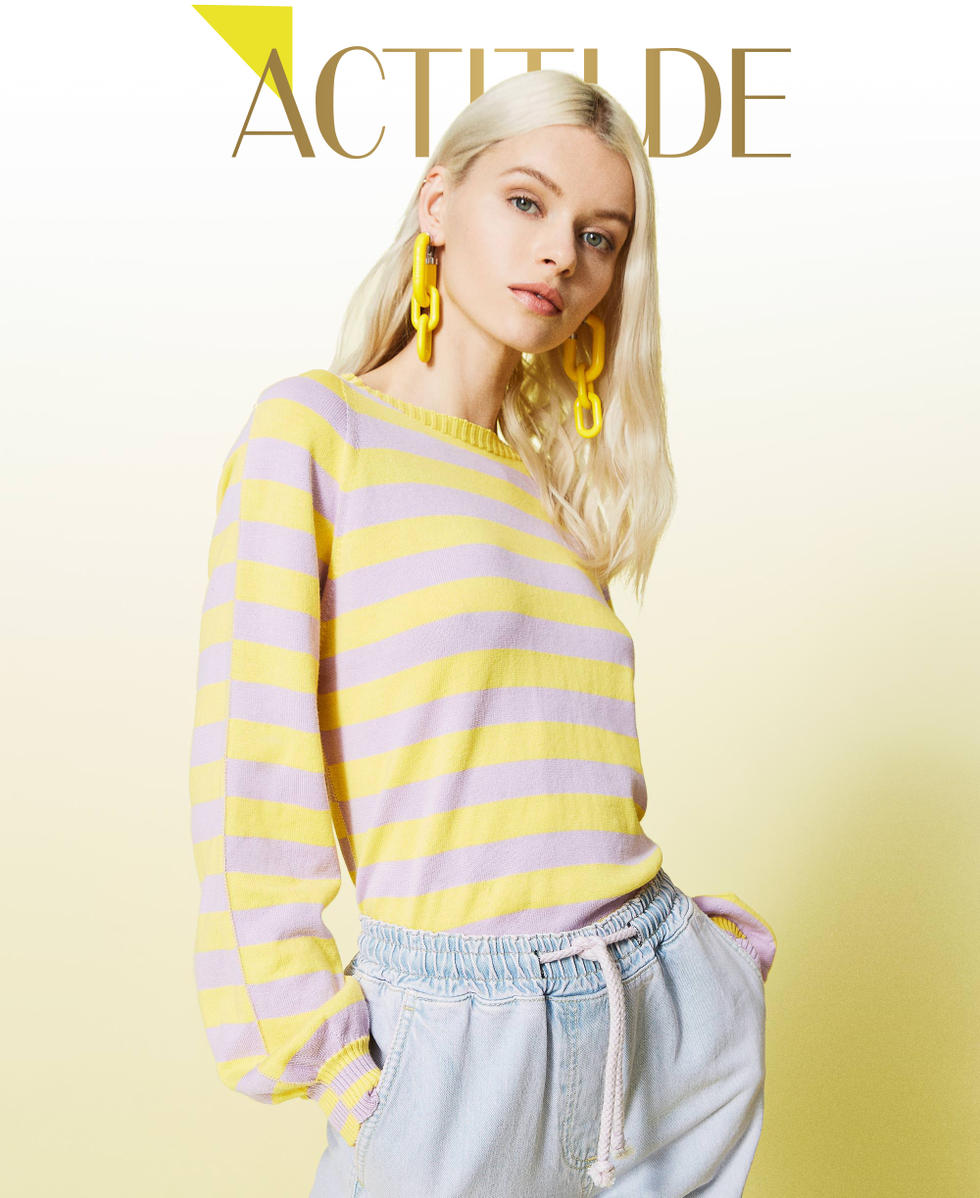 Yellow striped jumper cheap