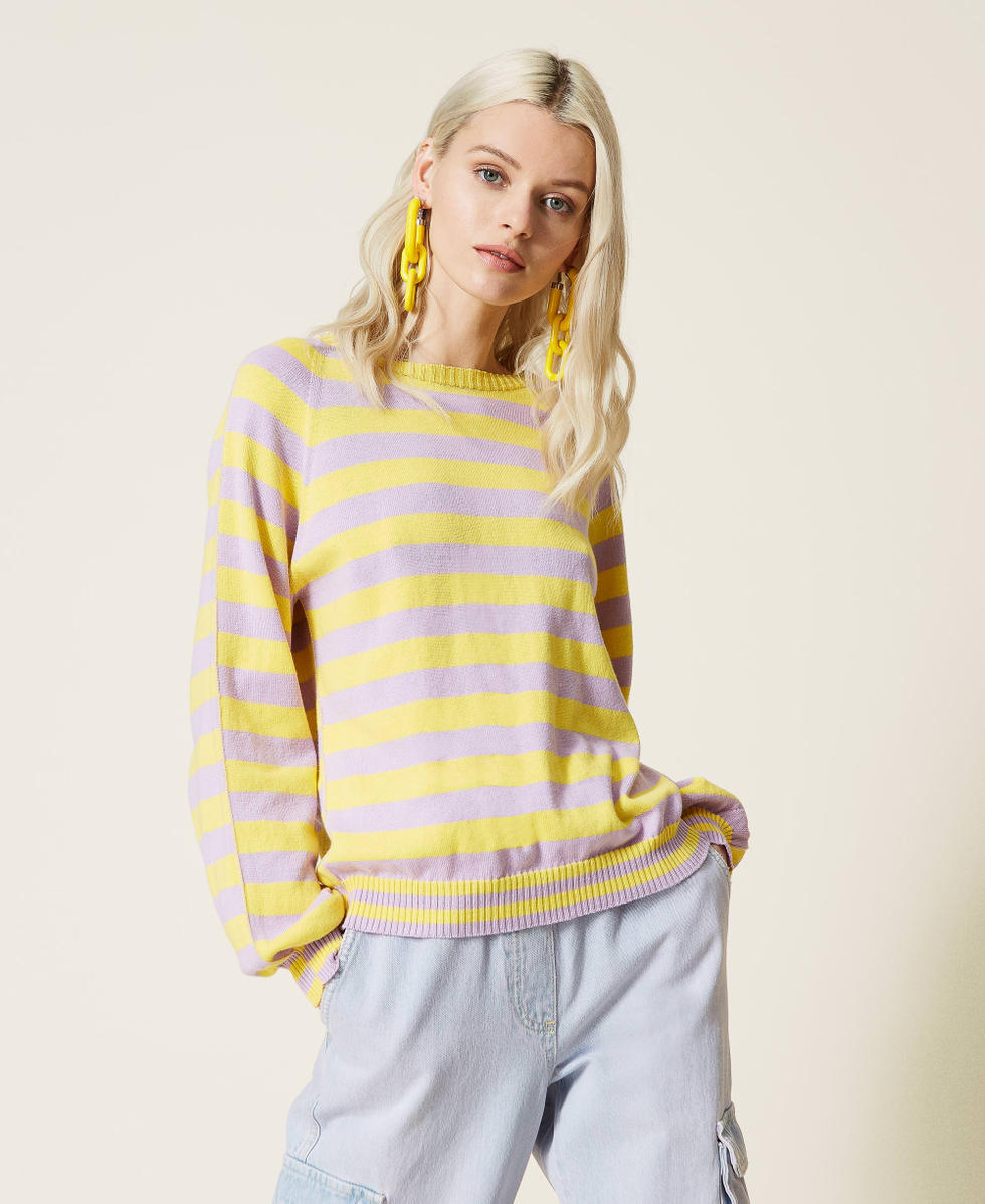 Ringelpullover aus Bio-Baumwolle