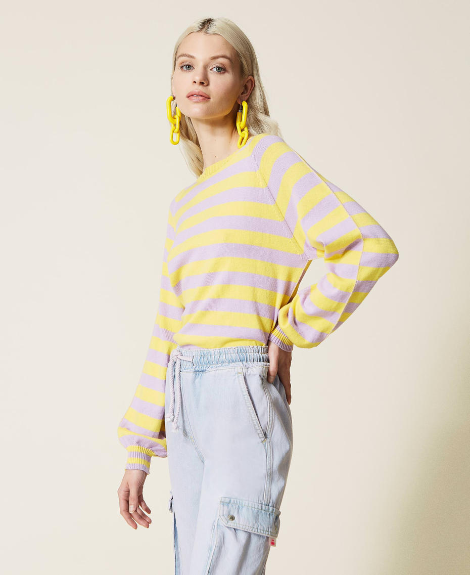 Maglia a righe in cotone biologico