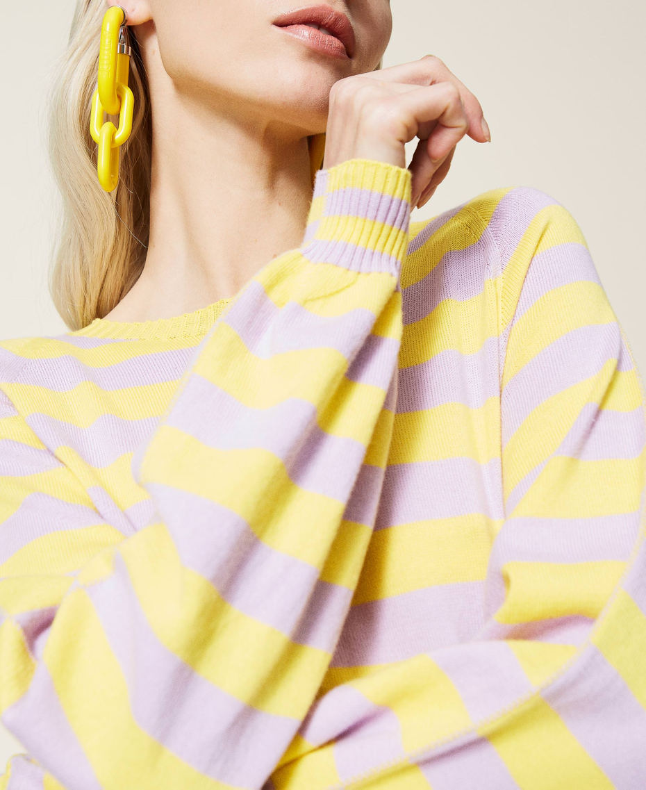 Maglia a righe in cotone biologico